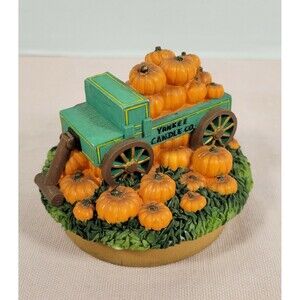 Yankee Candle Candle Topper Pumpkin Harvest wagon Nice Condition